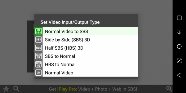 اسکرین شات برنامه iPlay VR Player SBS 3D Video 2