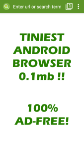 اسکرین شات 1 برنامه Tiny Browser : Light Mini Web