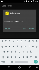 اسکرین شات برنامه Safe Notes : Notepad Password 1