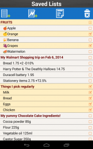 اسکرین شات برنامه Shopping List Grocery & Budget 3