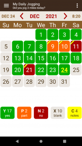 اسکرین شات برنامه Habit Calendar: Habits Tracker 1