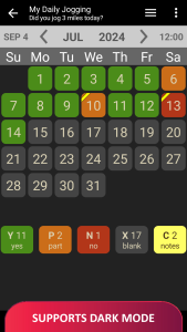 اسکرین شات 7 برنامه Habit Calendar: Habits Tracker