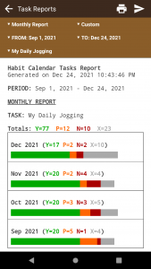 اسکرین شات برنامه Habit Calendar: Habits Tracker 4