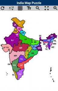اسکرین شات بازی India Map Puzzle 1