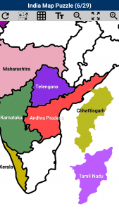 اسکرین شات بازی India Map Puzzle 4