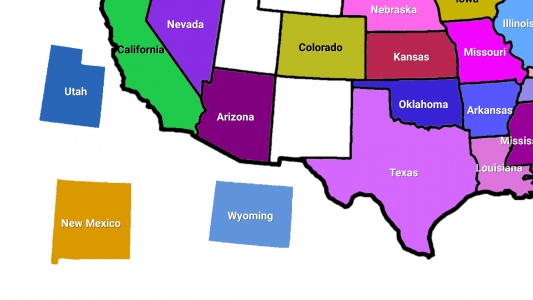 اسکرین شات بازی USA Map Puzzle 3