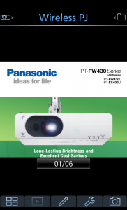 اسکرین شات برنامه Panasonic Wireless Projector 6