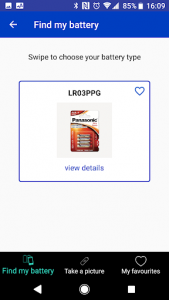 اسکرین شات برنامه Panasonic Battery APP 2