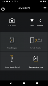 اسکرین شات 1 برنامه Panasonic LUMIX Sync