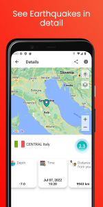 اسکرین شات برنامه Earthquake App - Tracker, Map 2