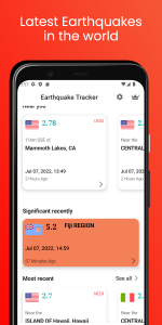اسکرین شات برنامه Earthquake App - Tracker, Map 1