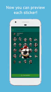 اسکرین شات برنامه Panda Stickers WAStickerApps 3
