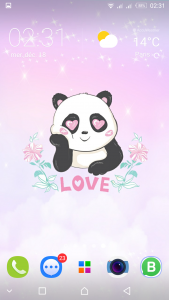 اسکرین شات برنامه Cute Panda wallpapers 8