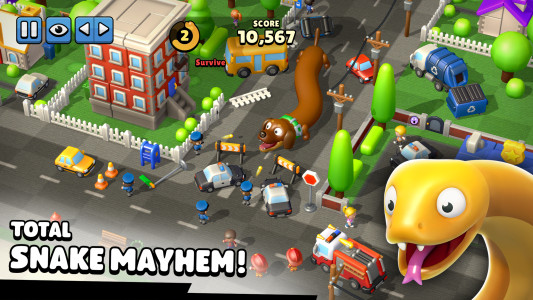 اسکرین شات 1 بازی Hissy Fit: Make Snake Break