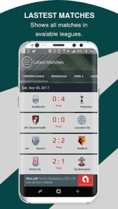 اسکرین شات برنامه Live Score – Live Football Updates 1
