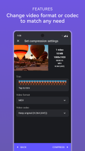 اسکرین شات 6 برنامه Panda Video Compress & Convert