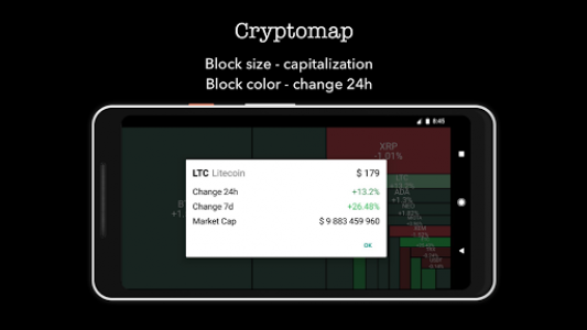 اسکرین شات برنامه Crypto coin map 2