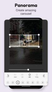 اسکرین شات 2 برنامه Panorama Crop - PanoCut