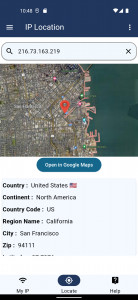 اسکرین شات برنامه IP Location 1