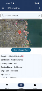 اسکرین شات 1 برنامه IP Location