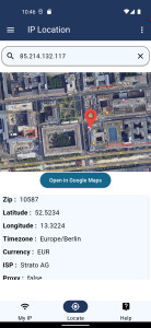 اسکرین شات 3 برنامه IP Location