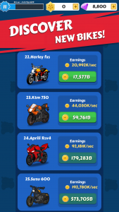 اسکرین شات 3 بازی Merge Bike game Idle Tycoon