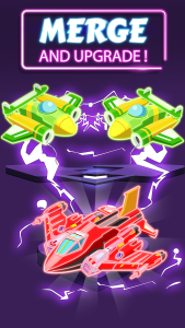 اسکرین شات 2 بازی Merge Planes Neon Game Idle