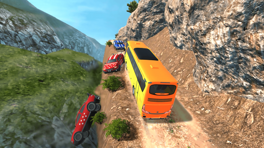 اسکرین شات بازی Risky Roads Bus Driver Offroad 1