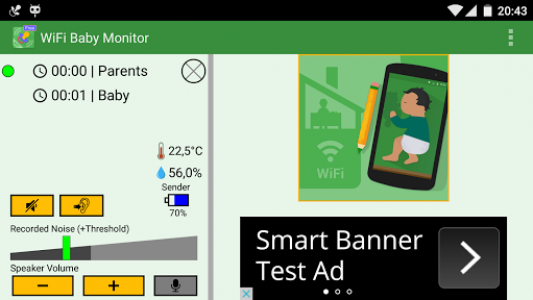 اسکرین شات برنامه WiFi Baby Monitor: Free & Lite 7