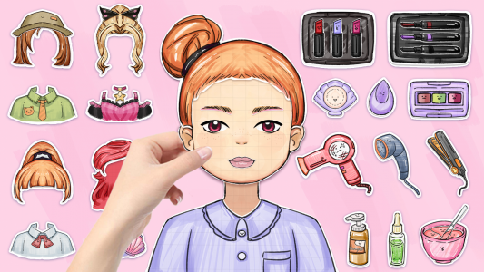 اسکرین شات 1 بازی DIY Paper Doll: Makeover dress