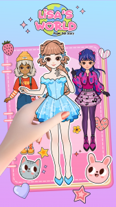 اسکرین شات 1 بازی Lisa's World: Paper Doll Story