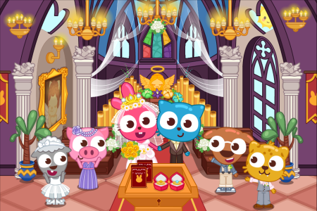 اسکرین شات 5 بازی Papo Town Wedding Party