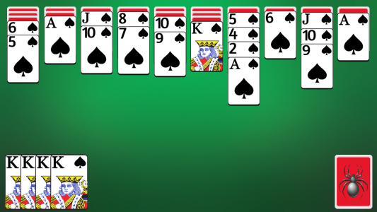 اسکرین شات بازی Spider Solitaire 2