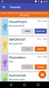 اسکرین شات 1 برنامه exFAT/NTFS for USB by Paragon