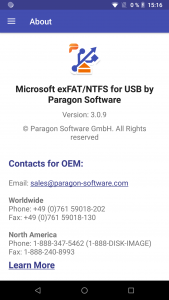 اسکرین شات برنامه exFAT/NTFS for USB by Paragon  7