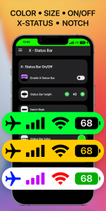 اسکرین شات برنامه iCenter iOS 16: X - Status Bar 4