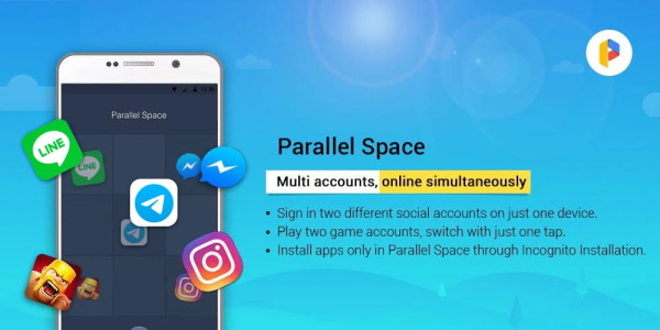 اسکرین شات 5 برنامه Parallel Space Lite－Dual App
