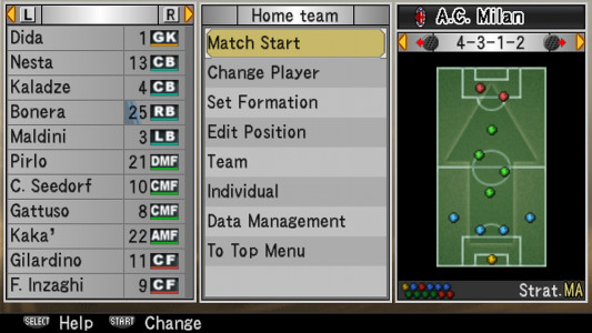 اسکرین شات بازی فوتبال حرفه‌ای ۲۰۰۷ (PES 2007) 5