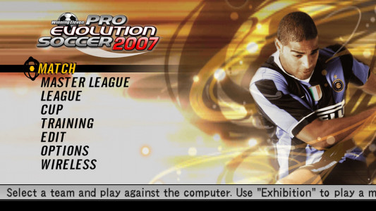اسکرین شات بازی فوتبال حرفه‌ای ۲۰۰۷ (PES 2007) 1