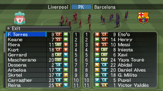 اسکرین شات بازی فوتبال حرفه‌ای ۲۰۰۸ (PES 2008) 2