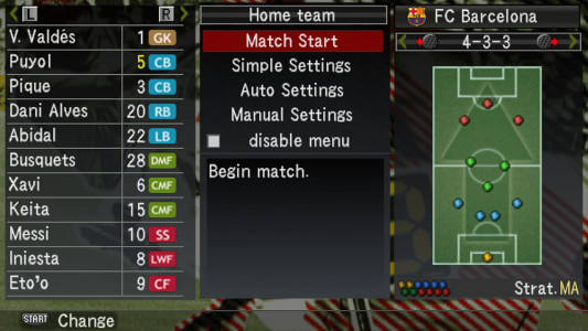 اسکرین شات بازی فوتبال حرفه‌ای ۲۰۰۹ (PES 2009) 7