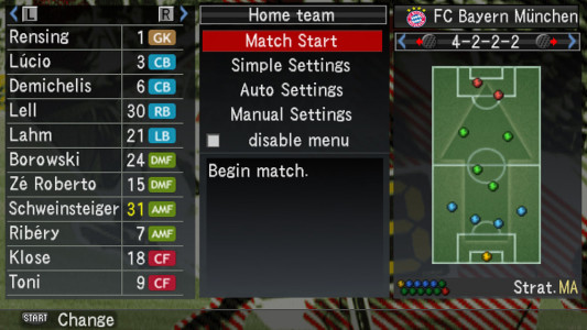 اسکرین شات بازی فوتبال حرفه‌ای ۲۰۰۹ (PES 2009) 6