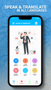 اسکرین شات برنامه Speak & Translate All Language 2