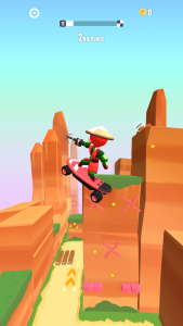 اسکرین شات 3 بازی Swing Loops: Grapple Hook Race