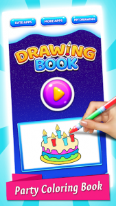 اسکرین شات برنامه Party Coloring Book & Drawing Game 7