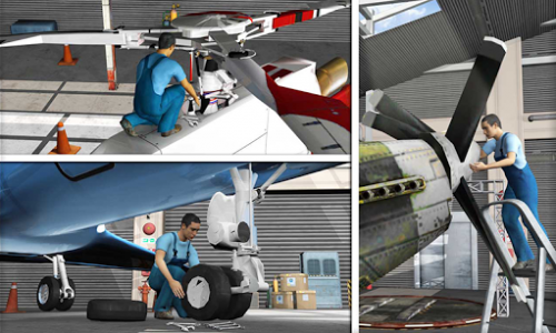 اسکرین شات بازی Air plane Mechanic Workshop Garage Simulator 2018 4