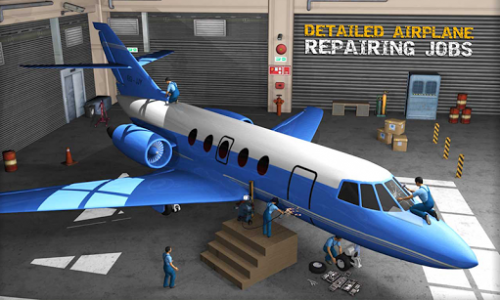 اسکرین شات بازی Air plane Mechanic Workshop Garage Simulator 2018 3