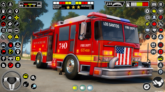 اسکرین شات بازی Firefighter FireTruck Games 2