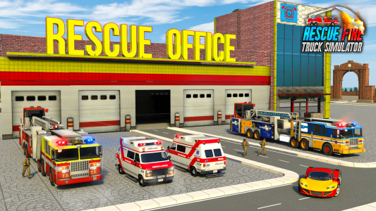 اسکرین شات بازی City Rescue Fire Truck Games 3