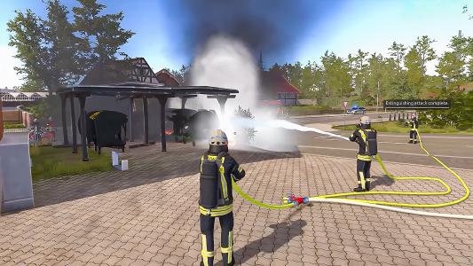 اسکرین شات بازی Firefighter: Fire Truck Games 2